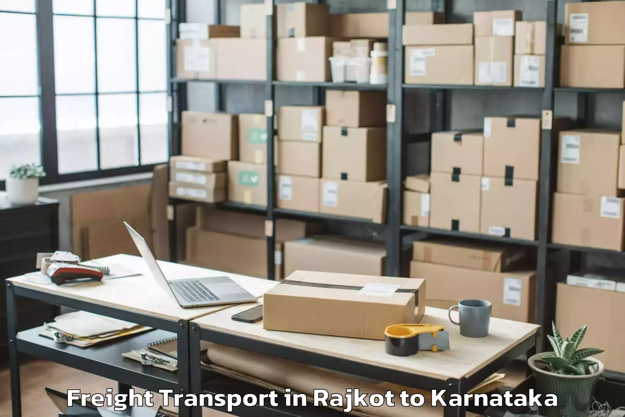 Hassle-Free Rajkot to Hanumanthapura Freight Transport